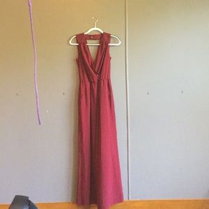 Gianni Bini maroon wide legged jumpsuit